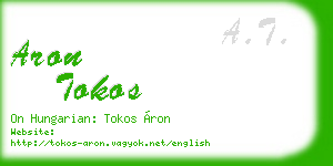 aron tokos business card